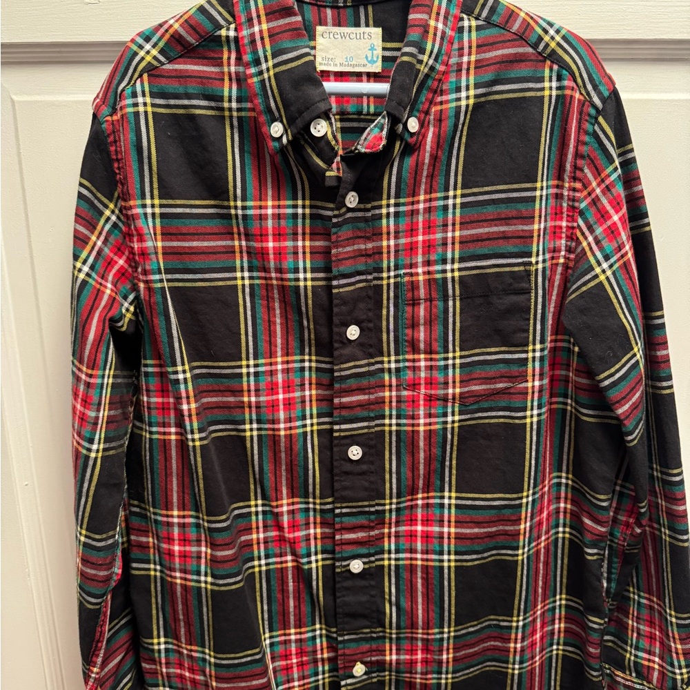 Crewcuts Plaid Button-Up Shirt